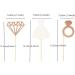 Unimall 24-Piece Glitter Bride Cupcake Toppers | Multicolored Wedding Dress Cake Decorations for Engagement & Bridal Shower - Buy Online on GoSupps.com