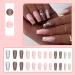 GORS Medium Length Rose Gold Glitter Ballet Press on Nails - 24PCS - Buy Online on GoSupps.com