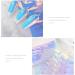XEAOHESY 12 Sheets Aurora Nail Foil Sticker Ice Cellophane Nail Film Holographic Nail Art Stickers Laser Nail Decals for Women Girls Nail Art Decoration (6 Shapes) Cellophane Nail Film-01 - Buy Online on GoSupps.com