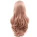 Xiweiya Rosa Lace Front Synthetic Wig for Women | Rose Gold & Pastel Pink Heat-Resistant Hairstyle - Perfect for Girls - Buy Online on GoSupps.com
