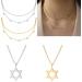 Oralgos Fashionable Hexagonal Star Chain | Chic Stainless Steel Collarbone Jewelry for Fashionistas - Buy Online on GoSupps.com