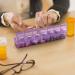 Sukuos Extra Large Weekly Pill Organizer - Purple Medicine Case for Vitamins, Fish Oils & Supplements - Buy Online on GoSupps.com