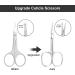 ANRUI Professional Stainless Cuticle Scissors - Deadskin Cutter for Fingernail, Toenail, Eyebrow & Eyelash Grooming - Silver - Buy Online on GoSupps.com