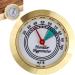 Cigar Hygrometer 43mm Mini Round Metal Hygrometer Cigar Tobacco Humidity Gauge Applicable Cigar Humidor Case Accessory