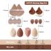 14Pcs Makeup Sponge Set Beauty Blender with Organizer Includes 2 Pieces of Triangle Loose Powder Puff 2 Pieces of Mini Triangle Loose Powder Puff 3 Pieces of Mini Airbrush Puff 4 Pieces of Beauty Eggs and 3 Pieces of Mini Beauty Eggs (brown) - Buy Online on GoSupps.com