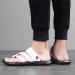 Men's Big Toe Bone Corrector Sandals - Summer PU Leather Non-Slip Slippers for Bunion Splints & Hallux Valgus - White Size 9 - Buy Online on GoSupps.com