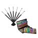 Amagogo 120 Colors Eyeshadow / 7 Brushes Shimmer Matte Waterproof Eye Shadows Party Wedding Makeup Foldable Women Present