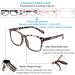 Henotin Blue Light Blocking Reading Glasses - 4-Pack Anti UV Square Nerd Eyeglasses for Men & Women - Spring Hinge 1.25 Diopters - Mixed Colors - Buy Online on GoSupps.com
