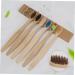 Soft Bristle Toothbrush Set - 6 Pack Wooden Travel Toothbrushes | Eco-Friendly & Gentle Cleaning - Buy Online on GoSupps.com