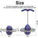 Adjustable Handles Pogo Ball | Air Pump Included | Balance Exercise for Kids & Adults | Max 200LB Load | Purple - Buy Online on GoSupps.com