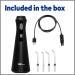 Waterpik Cordless Plus Water Flosser - Rechargeable Portable ADA Accepted | 4 Flossing Tips Ideal for Home & Travel - Satin Black WP-462 - Buy Online on GoSupps.com