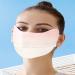 Yorajuy Sun Protection Masque - Breathable Ice Silk Face Shield 3D Sunscreen Masque for Fishing Hiking Cycling Reusable Face for Women Eye Protection Gradient bean paste - Buy Online on GoSupps.com