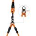 Taglory Double Linen for Dogs - Reflective Climbing Rope Adjustable Safety Leash (75cm Orange) - Perfect for 2 Dogs | International Shipping Available - Buy Online on GoSupps.com