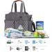 KADUNDI Baby Diaper Bag - Waterproof Large Capacity Shoulder Strap Portable for Moms - Gray - Buy Online on GoSupps.com