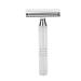 Sluffs of professional men's scraps out of alloy manual scraper for men portable blade-free scraper for the hairdressing salon at home (silver)