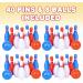 Gamie Bowling Set for Kids - 4 Mini Sets with 10 Pins and 2 Balls Each - Durable Indoor/Outdoor Game for Boys and Girls - Fun Carnival & Birthday Party Activity - Buy Online on GoSupps.com