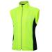 Airtracks Thermo Functional bicycle vest Pro - Running vest - wheel vest - warm - breathable - windproof - water -repellent - reflectors L neon