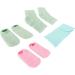 Qukaim Spa Socks Moisturizing Gel Socks and Neck Wrap Set for Home Beauty Salon Spa Socks for Moisturizing Dry Skin Cracked Heels and Cuticles - Buy Online on GoSupps.com