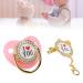 I Love You Series Bling Pacifier Set with Clip - Pink | Luxury Diamond Silicone Nipple for Newborn Baby - M Size Universal Pacifier - Buy Online on GoSupps.com