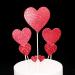 Soochat Valentine's Day Heart Cupcake Toppers for Wedding and Baby Birthday Cake Decorations - Buy Online on GoSupps.com