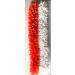 Dreams Bharatanatyam White & Orange Synthetic Jasmine Gajra - 12 inch - Buy Online on GoSupps.com
