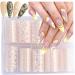 Qbkohphifm 10 Rolls Mini White Flower Nail Transfer Foils Nail Sticker Nail Decals for Nail Art Spring Summer Floral Theme Nail Foil Transfer - Buy Online on GoSupps.com
