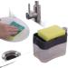 Kitchen Brush Detergent Liquid Box Automatic Liquid Dispenser Press Type Automatic Liquid Outlet Box scouring pad Dish Brush soap Lye Box Grey 11*8*6cm - Buy Online on GoSupps.com