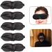 Healifty 3D Stereo Goggles Eye Sleeping Mask | Silk Blindfold Eye Mask | Adjustable and Breathable | Black | 1 Count - Buy Online on GoSupps.com