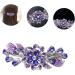 FRCOLOR hairpin rhinestone clip purple barrettes flower crystal hair clips metal hair crystal hair barrettes flower hair barrettes hair holder hair clamp holder alloy Miss wedding top clip - Buy Online on GoSupps.com