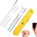 Ear Cleaning Tool | 6 in 1 Professional Ear Cleaner Kit with PU Storage Bag - Ear Wax Cleaner for Family Friends Adults and Kid Lambo Yellow - Buy Online on GoSupps.com