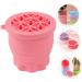 minkissy Makeup Brush Organizer Silicone Holder Makeup Home Brush Pink Portable Foldable Drying Cleaner Bowl Cleaning Mat for Tool Bathroom Travel Scrubber Folding Cosmetic Washing 10x8.5cm Pink - Buy Online on GoSupps.com