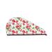 Hair Towel Wrap Hair Drying Towel with Button Towel Turban Head Towel to Dry Hair Quickly (Strawberry1)