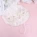 LEORX Satin Sleep Cap with Lace Detail - Soft Silk Night Bonnet for Women (White) - Buy Online on GoSupps.com
