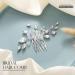 Easedaily Silver Crystal Bridal Hair Comb - Opal Wedding Hair Piece for Women and Bridesmaids - Buy Online on GoSupps.com