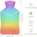 Buy Hot Water Bottle with Lid - Rainbow Rubber Hot Water Bag for Pain Relief Cramps & Cold Therapy | Fast International Shipping - Buy Online on GoSupps.com