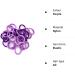 Rpanle 100 Pieces Elastic Hair Ties - Purple Ponytail Holders for Girls - Buy Online on GoSupps.com