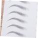DOITOOL 6 Pcs 3d Eyebrow Stickers 3d Imitation Eyebrow Natural Artificial Eyebrow Women's Cosmetic Template ze001x3pcs Blackx3pcs - Buy Online on GoSupps.com