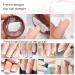 DIY Nail Design Set | French Tips Transparent Nail Stamper & Scraper | Silicone Jelly Nail Art Tools - Buy Online on GoSupps.com