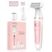 PHORRA Electric Razors for Women, 3 in 1 Hair Removal for Women, Shaver & Bikini Trimmer, Facial Hair Remover for Eyebrow, Face, Legs, Underarm, Pubic Hairs, Wet Dry Use IPX7 Waterproof