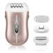 Epilator for Women Cordless Depilator for Women Rechargeable Lady Face Shaver Hair Removal Device for Arm Leg Underarm Rose Gold