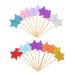 ccHuDE 100 Pcs Star Cupcake Toppers Mini Cake Star Sticks Little Star Cake Toppers Cupcake Party Picks Cake Decorations Picks