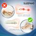 Sleepavo Knee Pillow for Side Sleepers - Sciatica, Leg, Lower Back, and Hip Pain Relief - Memory Foam Leg Pillow for Sleeping - Buy Online on GoSupps.com