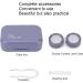 Contact Lens Case - Portable Silicone Storage with Suction Cup | Light Purple Contact Lens Holder - Buy Online on GoSupps.com