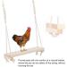 Buy Psopp Chicken Swing Toy - Wooden Hanging Rocking Stand for Medium-Sized Birds - Ideal Training & Climbing Toy for Chickens and Parrots - Buy Online on GoSupps.com