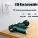 PPW Mini Massage Gun - Deep Tissue Massager with USB Recharger | 4 Massage Heads | Handheld Electric Massager for Muscle Relaxation | 6 Modes | Travel-Friendly (Green) - Buy Online on GoSupps.com
