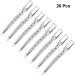 Minkissy 20pcs Styling Hair Clips Sectioning Clips Stainless Steel Salon Duckbill Clips Metal Alligator Hair Clips for Salon Barber Hairdressing Tool(Silver) - Buy Online on GoSupps.com