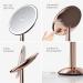 HIBELLA Glamirror 8 Sensor Makeup Mirror 5X Magnification with Natural Light Simulation, 360 Full Light Ring, Rechargeable Cordless Design & Travel Case - Buy Online on GoSupps.com
