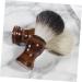 Fomiyes 3-in-1 Bartbrush Razor Foam Brush for Men - Soft Fur Beauty Tool Turban & Cat Telephone Charm Christmas Candlestick Rings Wooden Handle - Buy Online on GoSupps.com