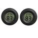 INRIGOROUS Reptile Thermometer Pack of 2 digital hygrometer thermometer Gauge Terrarium Hygrometer Lizard Spider Tortoise Tank Switchable Celsius Fahrenheit (Black)