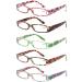 Kerecsen Reading Glasses 5 Pairs Ladies Fashion Spring Hinge Readers for Women 5 Mix Color 2.0 x